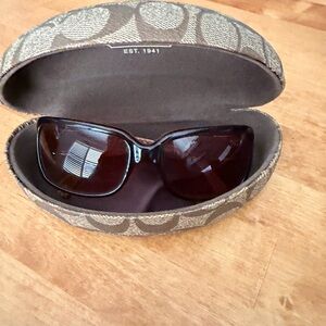 Coach Brown Sunglasses with Tan Case
